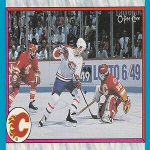 Calgary Flames Final Standings 1988/89 - 1989 O Pee Chee Hockey Card
